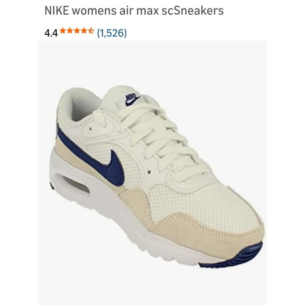 Nike Women’s Cream / Navy Air Max Sneaker